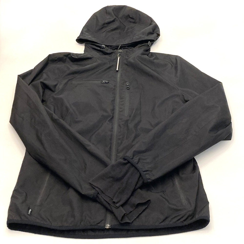 BAUBAX Windbreaker Jacket Black Water Resistant Mens XXL Gorpcore Zip Pockets
